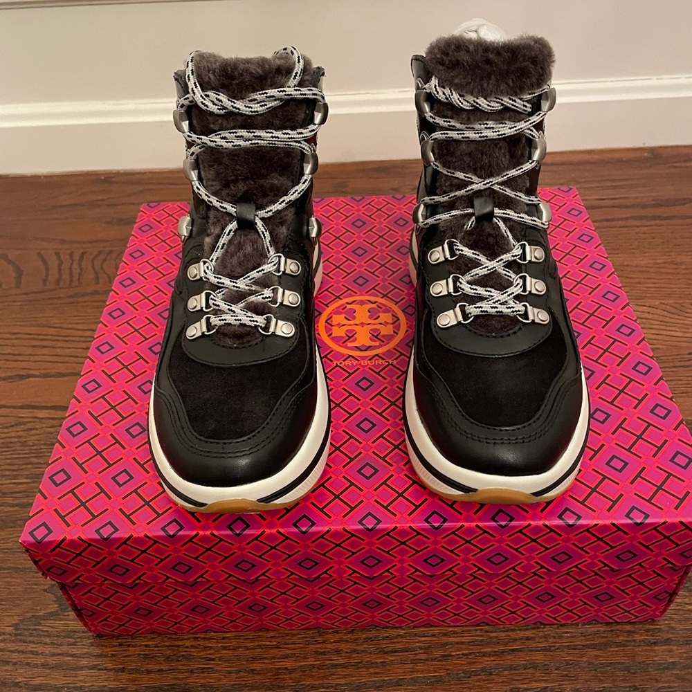 Tory Burch Gemini Link Platform Hiking Boot